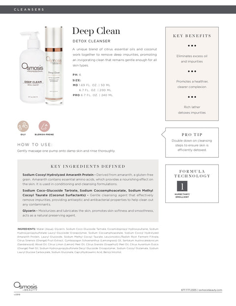 Deep clean - detox cleanser