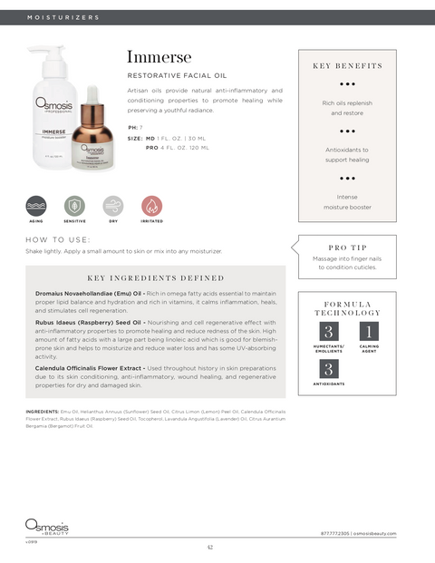 Immerse oil