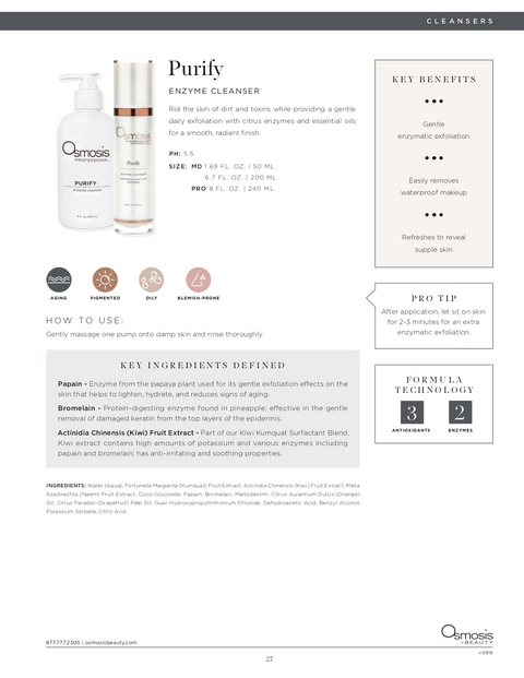 Purify - enzyme cleanser