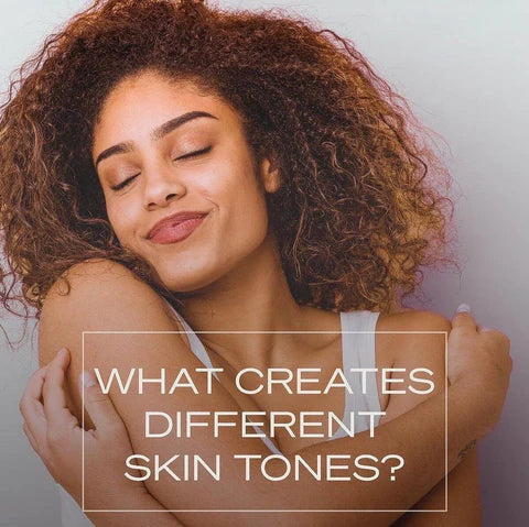 What causes different skin tones