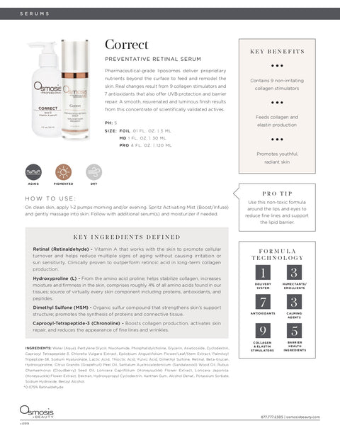 Correct MD serum